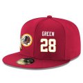 Cheap Washington Redskins #28 Darrell Green Snapback Cap NFL Player Red with White Number Stitched Hat