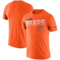 Wholesale Cheap Chicago Bears Nike Sideline Line of Scrimmage Legend Performance T-Shirt Orange