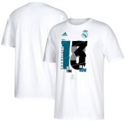 Wholesale Cheap Real Madrid adidas 2018 Champions League Champion T-Shirt White