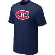 Wholesale Cheap Montreal Canadiens Big & Tall Logo Midnight Blue NHL T-Shirt