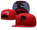 Cheap Falcons Team Logo Red Adjustable Hat