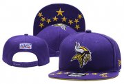 Cheap Vikings Team Logo Purple Adjustable Hat YD