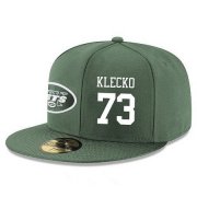 Cheap New York Jets #73 Joe Klecko Snapback Cap NFL Player Green with White Number Stitched Hat