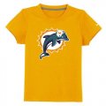 Wholesale Cheap Miami Dolphins Sideline Legend Authentic Logo Youth T-Shirt Yellow