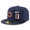 Cheap Chicago Bears #13 Kevin White Snapback Cap NFL Player Navy Blue with White Number Stitched Hat