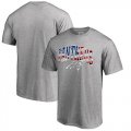 Wholesale Cheap Men's Carolina Panthers Pro Line by Fanatics Branded Heathered Gray Banner Wave T-Shirt