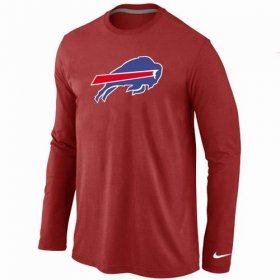 Wholesale Cheap Nike Buffalo Bills Logo Long Sleeve T-Shirt Red