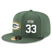 Cheap Green Bay Packers #33 Micah Hyde Snapback Cap NFL Player Green with White Number Stitched Hat