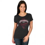 Wholesale Cheap Women's Arizona Cardinals Majestic Black 2015 NFC West Division Champions T-Shirt