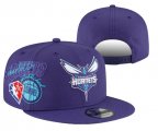 Cheap Charlotte Hornets Stitched Snapback 75th Anniversary Hats 001