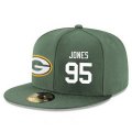 Cheap Green Bay Packers #95 Datone Jones Snapback Cap NFL Player Green with White Number Stitched Hat