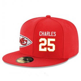 Cheap Kansas City Chiefs #25 Jamaal Charles Snapback Cap NFL Player Red with White Number Stitched Hat