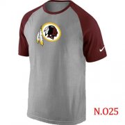 Wholesale Cheap Nike Washington RedSkins Ash Tri Big Play Raglan NFL T-Shirt Grey/Red