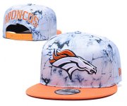 Cheap Broncos Team Logo Smoke Orange Adjustable Hat TX