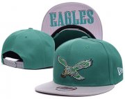 Cheap NFL Philadelphia Eagles Fresh Logo Green Adjustable Hat