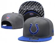 Cheap Colts Team Logo Gray Blue Adjustable Hat TX