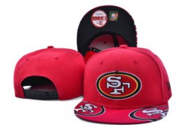 Cheap 49ers Team Logo Red Adjustable Hat SF