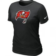 Wholesale Cheap Women's Nike Tampa Bay Buccaneers Logo NFL T-Shirt Black