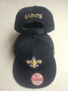 Cheap Saints Team Logo Black Adjustable Hat LT