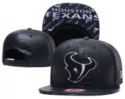 Cheap NFL Houston Texans Team Logo Black Adjustable Hat S93