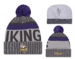 Cheap NFL Minnesota Vikings Logo Stitched Knit Beanies 010