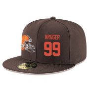 Cheap Cleveland Browns #99 Stephen Paea Snapback Cap NFL Player Brown with Orange Number Stitched Hat