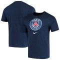 Wholesale Cheap Paris Saint-Germain Nike Evergreen Crest T-Shirt Navy