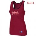 Wholesale Cheap Women's Nike St.Louis Cardinals Tri-Blend Racerback Stretch Tank Top Red