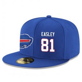 Cheap Buffalo Bills #81 Marcus Easley Snapback Cap NFL Player Royal Blue with White Number Stitched Hat