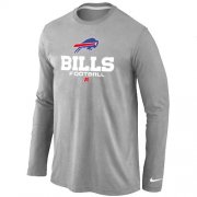 Wholesale Cheap Nike Buffalo Bills Critical Victory Long Sleeve T-Shirt Grey