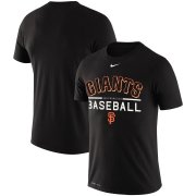 Wholesale Cheap San Francisco Giants Nike Practice Performance T-Shirt Black