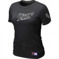 Wholesale Cheap Women's Chicago White Sox Nike Away Practice MLB T-Shirt Black