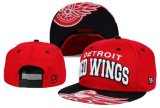 Cheap NHL Detroit Red Wings Team Logo Red Snapback Adjustable Hat