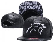 Cheap NFL Carolina Panthers Team Logo Black Snapback Adjustable Hat S001