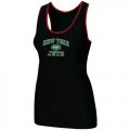 Wholesale Cheap Women's Nike New York Jets Heart & Soul Tri-Blend Racerback Stretch Tank Top Black