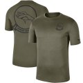 Wholesale Cheap Men's Denver Broncos Nike Olive 2019 Salute to Service Sideline Seal Legend Performance T-Shirt